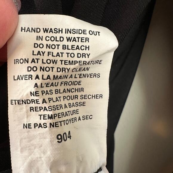 Sympli Tunic Top Blouse Metal Buttons Liquid Knit Black 4 Minimalist Lagenlook - Picture 11 of 12